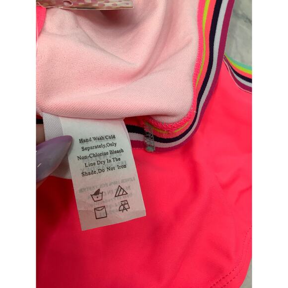 Kanu Surf Girl's 10 Tanya UPF 50+ Hot Pink Beach Sport Bikini Swimsuit G25-25 - Picture 11 of 12